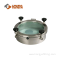 Sanitary Round Glass Top Manhole Cover 1 Bar